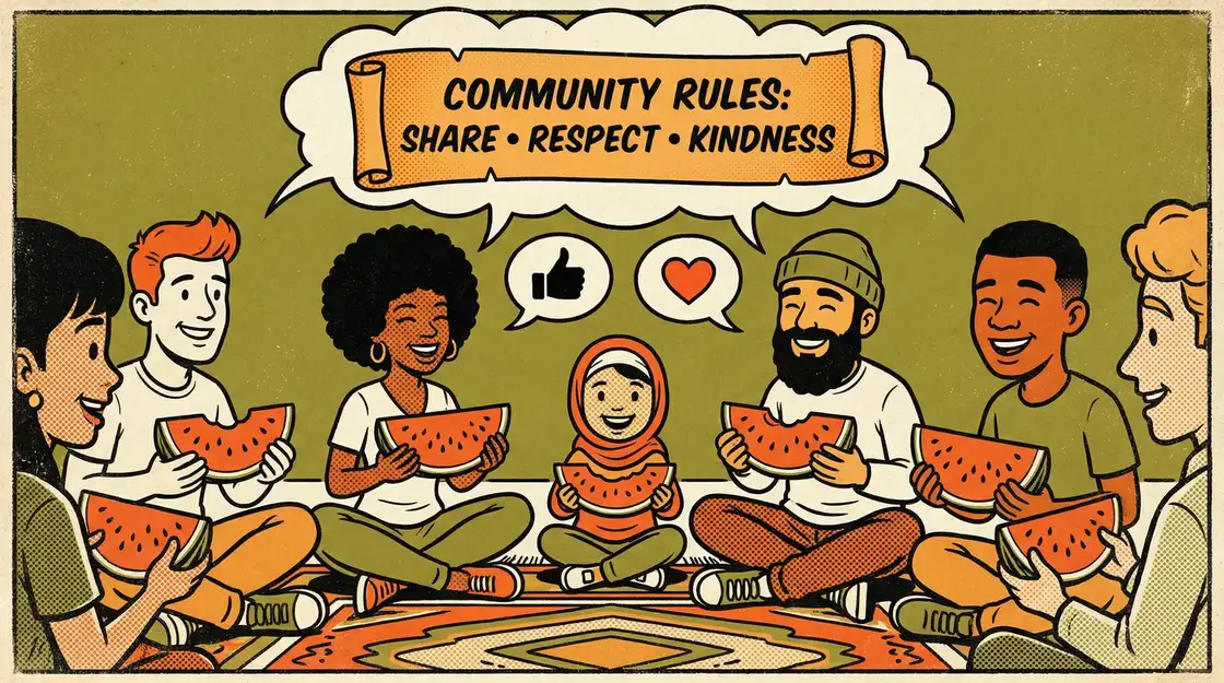 酷游平台 社区公约漫画插图
